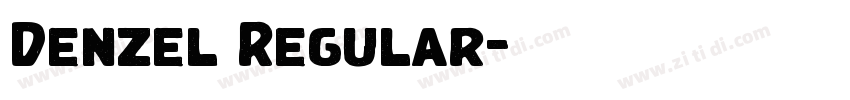 Denzel Regular字体转换